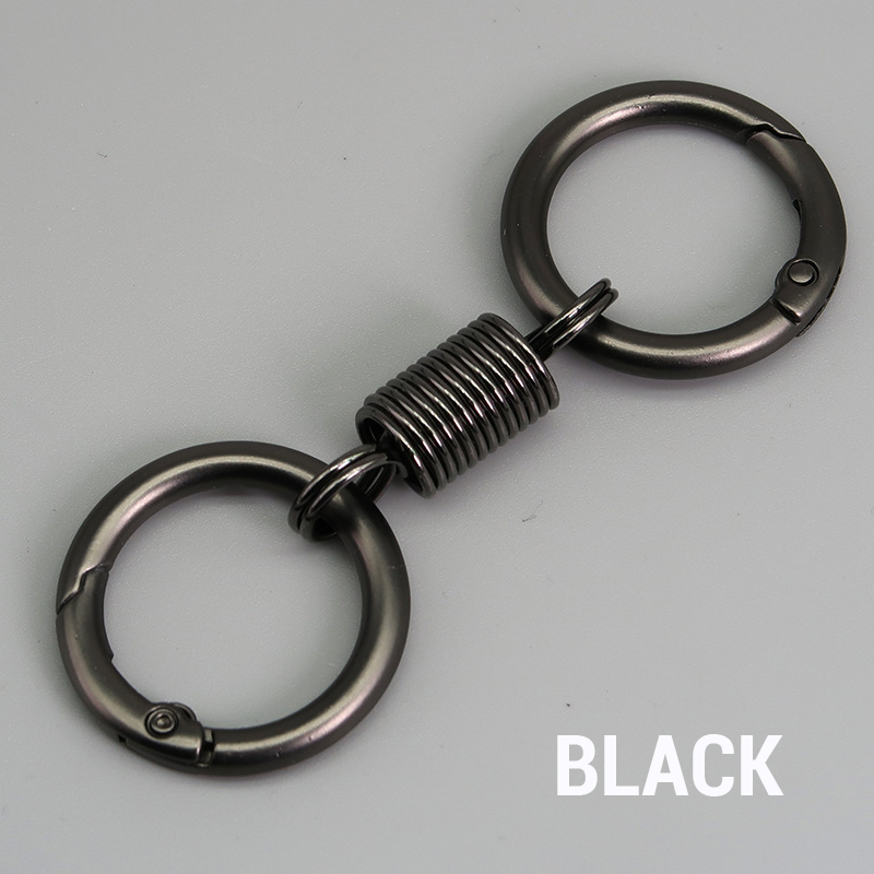 (🔥2024 Promotion - 49% off)Nordic Retro Spring Double Ring Keychain