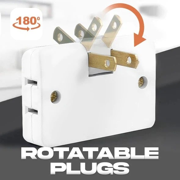 (🔥2024 Promotion - 49% off)2024-180 Degrees Rotatable Socket Converter