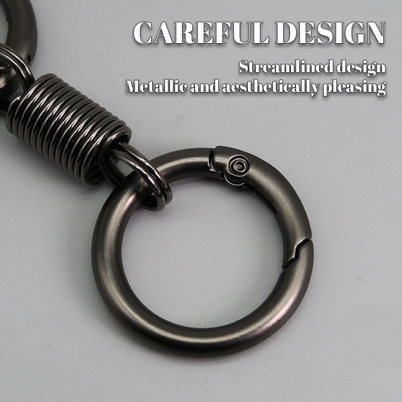 (🔥2024 Promotion - 49% off)Nordic Retro Spring Double Ring Keychain