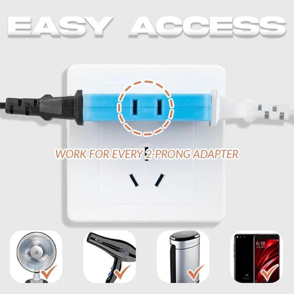 (🔥2024 Promotion - 49% off)2024-180 Degrees Rotatable Socket Converter