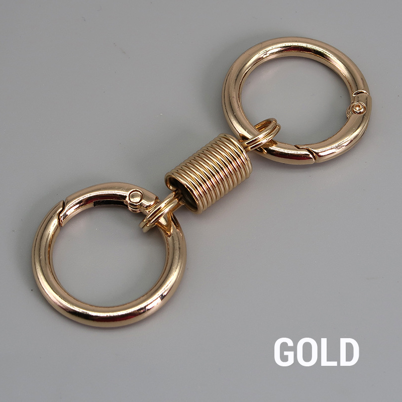 (🔥2024 Promotion - 49% off)Nordic Retro Spring Double Ring Keychain