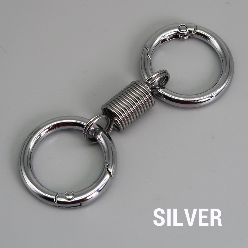(🔥2024 Promotion - 49% off)Nordic Retro Spring Double Ring Keychain