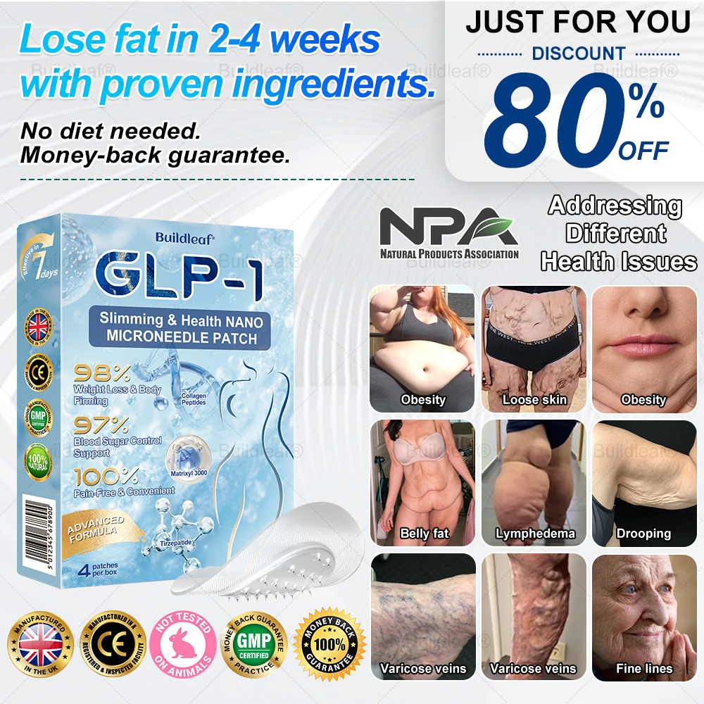 [Last Day Promotion 60% OFF] Buildleaf® Tirzepatide Slimming & Health Nano Microneedle Patch 🇺🇸👩‍⚕️(Zero Pain, 24/7 Release | Lose 20lbs FAST | 90%Sugar DropI)