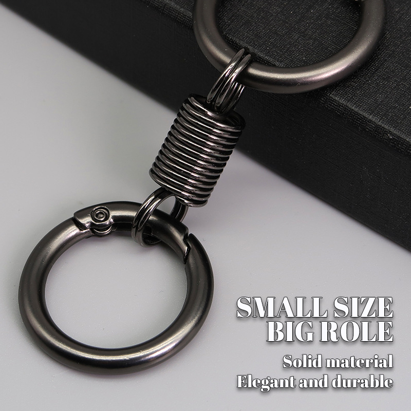 (🔥2024 Promotion  - 49% off)Nordic Retro Spring Double Ring Keychain